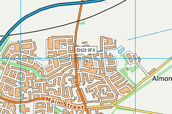 EH29 9FX map - OS VectorMap District (Ordnance Survey)