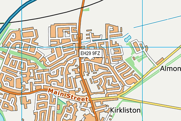 EH29 9FZ map - OS VectorMap District (Ordnance Survey)