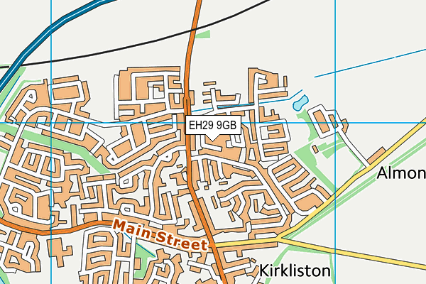 EH29 9GB map - OS VectorMap District (Ordnance Survey)