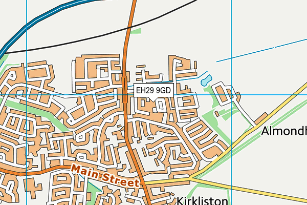 EH29 9GD map - OS VectorMap District (Ordnance Survey)