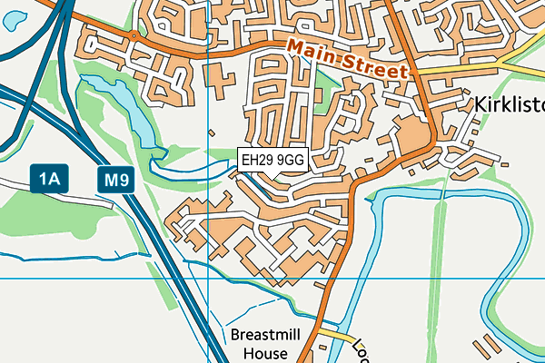 EH29 9GG map - OS VectorMap District (Ordnance Survey)