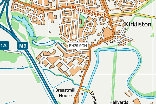 EH29 9GH map - OS VectorMap District (Ordnance Survey)