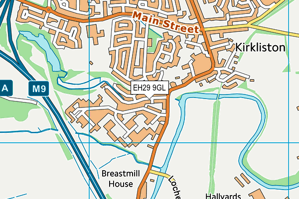 EH29 9GL map - OS VectorMap District (Ordnance Survey)