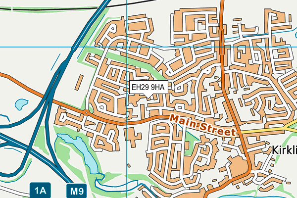 EH29 9HA map - OS VectorMap District (Ordnance Survey)