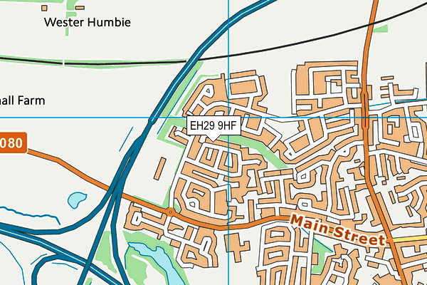 EH29 9HF map - OS VectorMap District (Ordnance Survey)