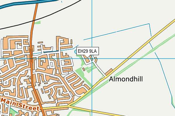 EH29 9LA map - OS VectorMap District (Ordnance Survey)