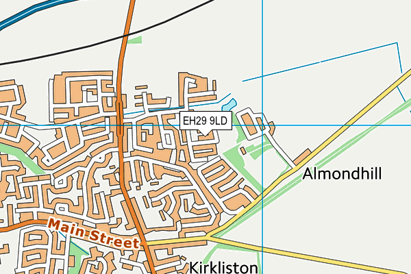 EH29 9LD map - OS VectorMap District (Ordnance Survey)