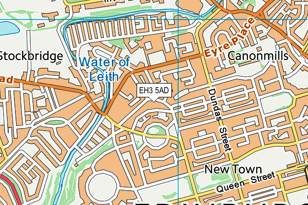 EH3 5AD map - OS VectorMap District (Ordnance Survey)