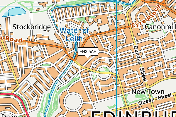 EH3 5AH map - OS VectorMap District (Ordnance Survey)