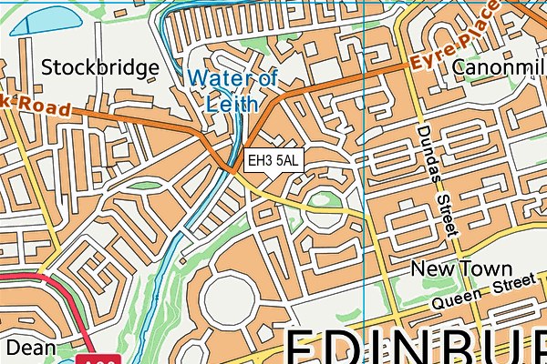 EH3 5AL map - OS VectorMap District (Ordnance Survey)