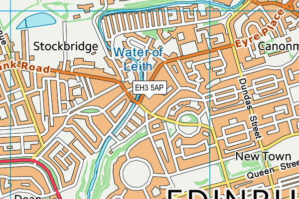 EH3 5AP map - OS VectorMap District (Ordnance Survey)