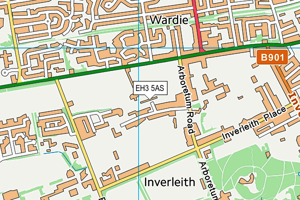 EH3 5AS map - OS VectorMap District (Ordnance Survey)