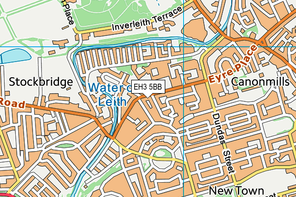 EH3 5BB map - OS VectorMap District (Ordnance Survey)