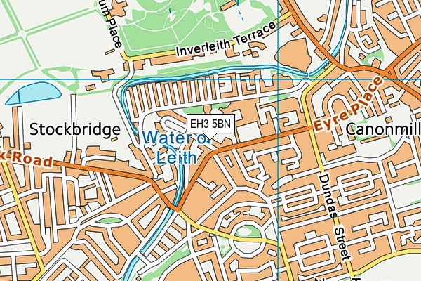 EH3 5BN map - OS VectorMap District (Ordnance Survey)