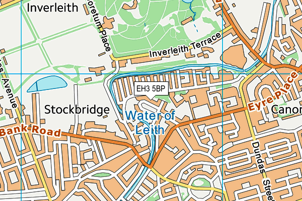 EH3 5BP map - OS VectorMap District (Ordnance Survey)