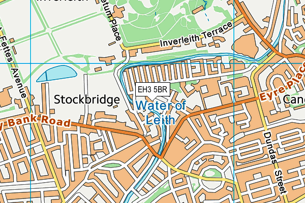 EH3 5BR map - OS VectorMap District (Ordnance Survey)