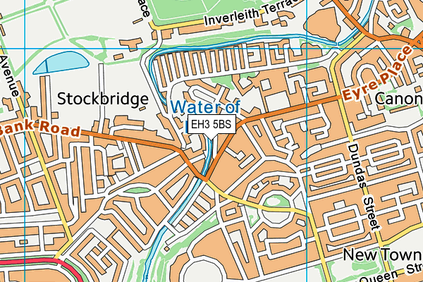 EH3 5BS map - OS VectorMap District (Ordnance Survey)