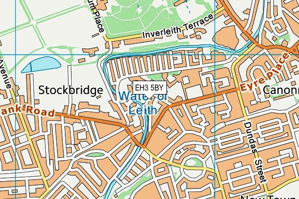EH3 5BY map - OS VectorMap District (Ordnance Survey)