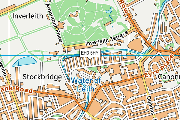 EH3 5HY map - OS VectorMap District (Ordnance Survey)