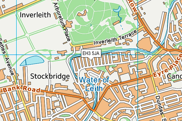 EH3 5JA map - OS VectorMap District (Ordnance Survey)