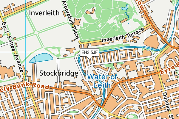 EH3 5JF map - OS VectorMap District (Ordnance Survey)