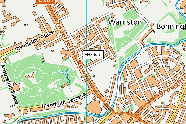 EH3 5JU map - OS VectorMap District (Ordnance Survey)