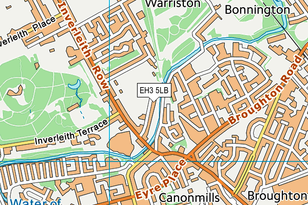 EH3 5LB map - OS VectorMap District (Ordnance Survey)