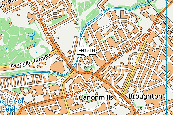 EH3 5LN map - OS VectorMap District (Ordnance Survey)