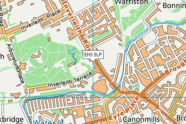 EH3 5LP map - OS VectorMap District (Ordnance Survey)