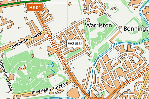 EH3 5LU map - OS VectorMap District (Ordnance Survey)