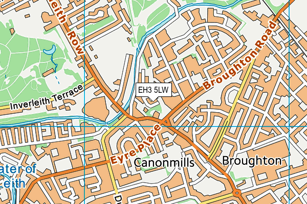 EH3 5LW map - OS VectorMap District (Ordnance Survey)
