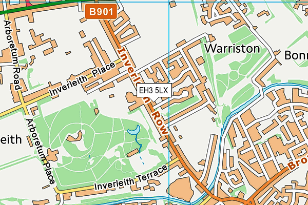 EH3 5LX map - OS VectorMap District (Ordnance Survey)