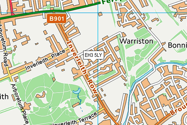 EH3 5LY map - OS VectorMap District (Ordnance Survey)