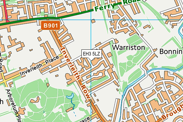 EH3 5LZ map - OS VectorMap District (Ordnance Survey)