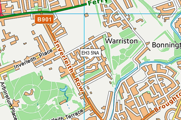 EH3 5NA map - OS VectorMap District (Ordnance Survey)