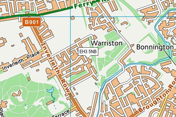 EH3 5NB map - OS VectorMap District (Ordnance Survey)