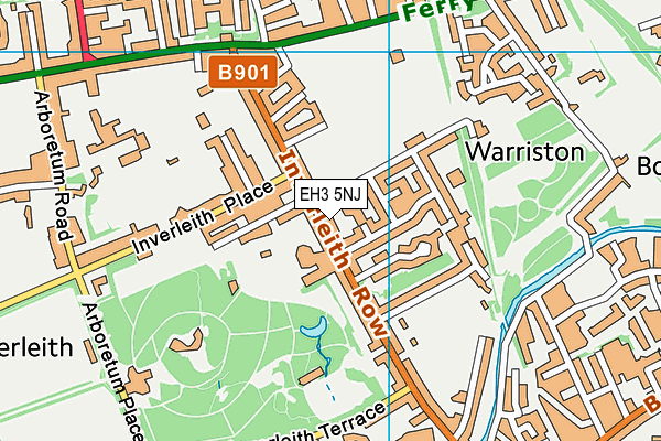 EH3 5NJ map - OS VectorMap District (Ordnance Survey)