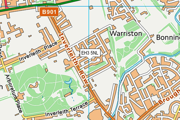 EH3 5NL map - OS VectorMap District (Ordnance Survey)