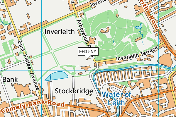 EH3 5NY map - OS VectorMap District (Ordnance Survey)