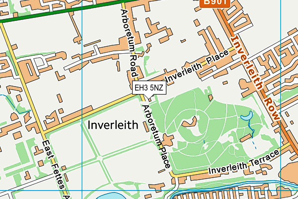 EH3 5NZ map - OS VectorMap District (Ordnance Survey)