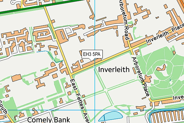 EH3 5PA map - OS VectorMap District (Ordnance Survey)