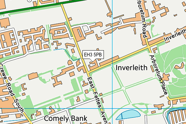 EH3 5PB map - OS VectorMap District (Ordnance Survey)