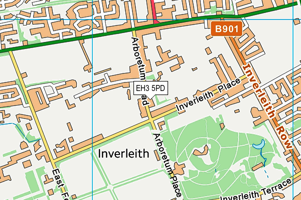 EH3 5PD map - OS VectorMap District (Ordnance Survey)