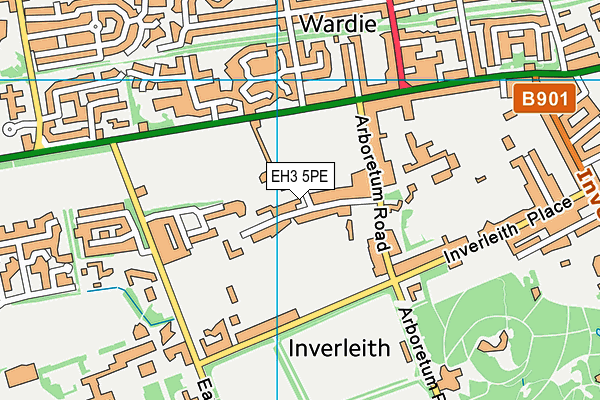 EH3 5PE map - OS VectorMap District (Ordnance Survey)