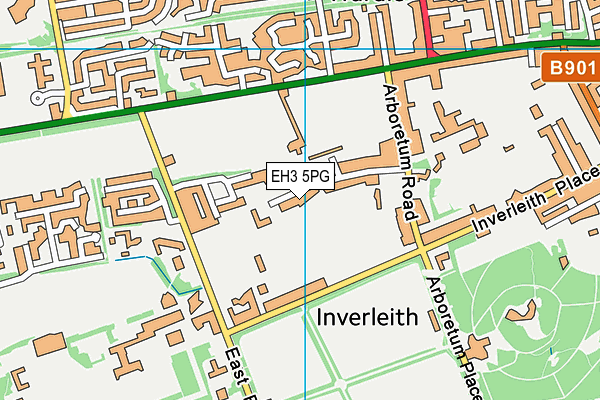 EH3 5PG map - OS VectorMap District (Ordnance Survey)