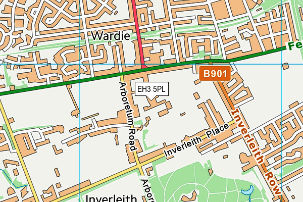 EH3 5PL map - OS VectorMap District (Ordnance Survey)