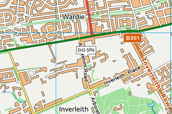 EH3 5PN map - OS VectorMap District (Ordnance Survey)