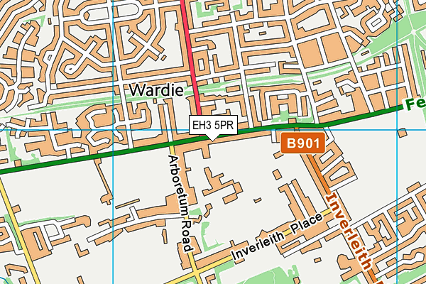 EH3 5PR map - OS VectorMap District (Ordnance Survey)