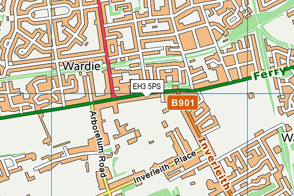 EH3 5PS map - OS VectorMap District (Ordnance Survey)