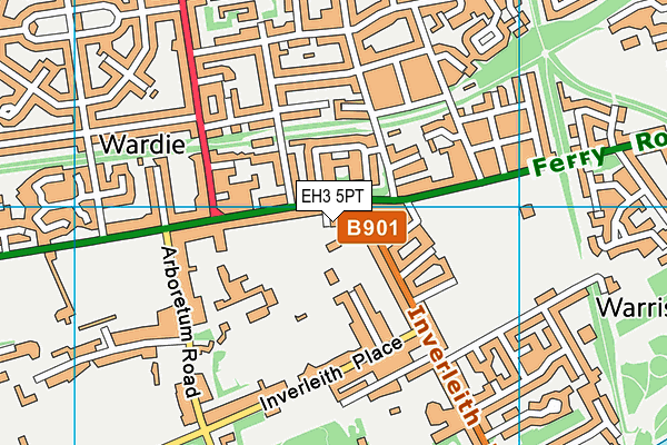 EH3 5PT map - OS VectorMap District (Ordnance Survey)
